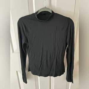 SHEIN Essnce Form-Fitting Mock Neck T